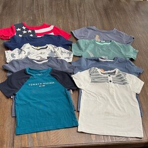 Tommy Hilfiger Teal & Navy Raglan Short-Sleeve Kids Tee